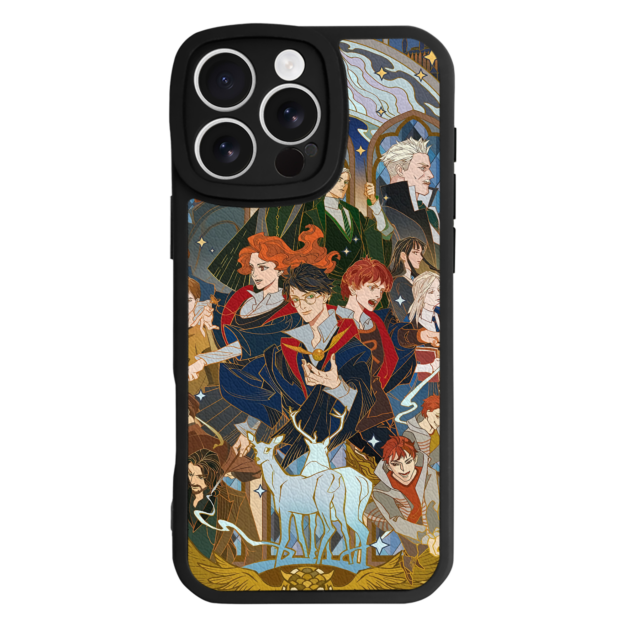 （画像用） Harry Potter ハリー・ポッターシリーズ 【iPhone 16シリーズ対応】シリコンスマホケース（レザー調） 材質：シリコン